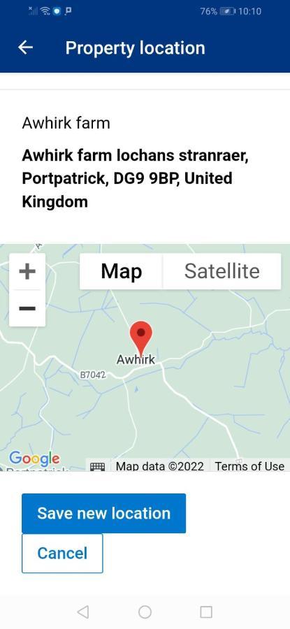 Awhirk Farm Bed & Breakfast Portpatrick Exterior photo